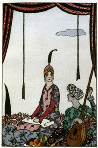 A rainha de Saba, c. 1920 (ilustração) 作： Georges Barbier