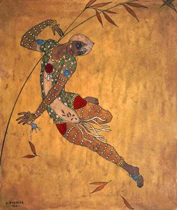 ヴァスラフ・ニジンスキー (1889-1950) 作： Georges Barbier