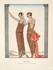 ファッションプレートのコレクションからのヴェスパー 作： Georges Barbier