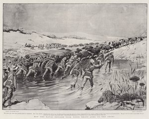 海軍旅団が重砲を前面に出した方法 作： Georges Bertin Scott