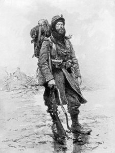 1915年の兵士、典型的なPoilu、1915年、1926年。 作： Georges Bertin Scott