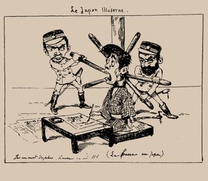 Le Japon illudere The Press in Japan, 1887. 作： Georges Bigot