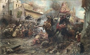 戦闘中のアラブ人 作： Georges Clairin