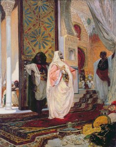 ハーレムに入る 作： Georges Clairin