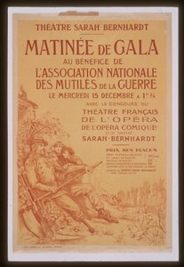 National Association of War Crippled Sarah Bernhardt Theatre の利益のための祝祭の朝 作： Georges Clairin