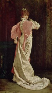 ビクターユーゴー作「ルイブラス」（1879年）で女王の役を演じたサラベルナール（1844-1923） 作： Georges Clairin