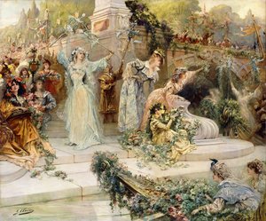 お祭り、 作： Georges Clairin