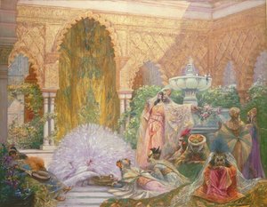 ピーコックガーデン 作： Georges Clairin