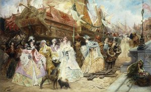 王室の側近 作： Georges Clairin