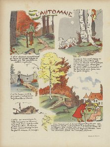 秋。ル・リールのイラスト 作： Georges Delaw