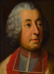 バイエルンのヨハン・テオドール枢機卿 (1703-1763) - ジョージ・デスマレ (1697-1776)。 キャンバスに油彩 サイズ : 44x33 cm 個人蔵 作： Georges Desmarées