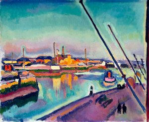 ノートルダム堤防、ル アーブル、1908 年。 作： Georges Dupuis