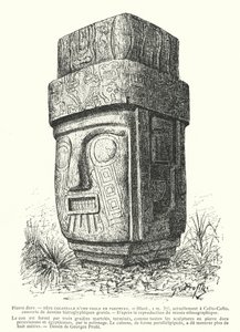 インカの巨大なポーフィリー彫刻の偶像(彫刻) 作： Georges Ernest Profit