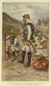 3月の日本のクーリーまたはキャンプの信者 作： Georges Ferdinand Bigot