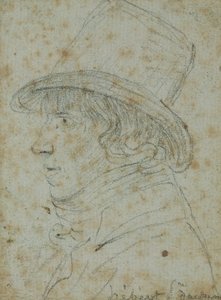 Jacques Hebert (1757-94) (紙に鉛筆) 作： Georges Francois Gabriel
