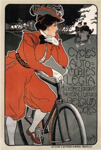 自転車と車 レギア 作： Georges Gaudy