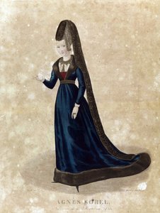 アグネス・ソレル、18世紀後半（リトグラフ） 作： Georges Jacques Gatine