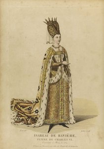 イザボー・ド・バヴィエール、フランス女王 (Isabelle de Baviere, ou de Wittelsbach Ingolstadt 作： Georges Jacques Gatine