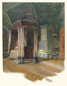 モスクワのクレムリンにある皇帝アレクシスミカロビッチの寝室、c1900、1905