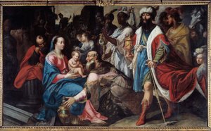マギの崇拝。ジョルジュ・ラレマン（1575-1635）の絵画