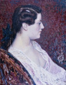トップレス女性、1907 作： Georges Lemmen