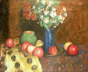 果物のある静物 作： Georges Lemmen