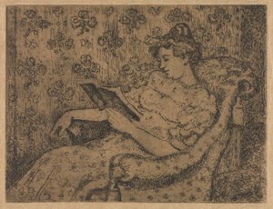 座っている女性 作： Georges Lemmen