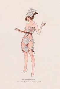 配給券をまとった女性 作： Georges Leonnec