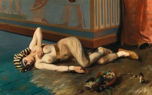 クレオパトラの死、1884 年。 作： Georges Marie Julien Girardot