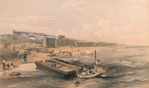 「アゾフ海を望むイェニカレの要塞」、1856 年 作： Georges McCulloch