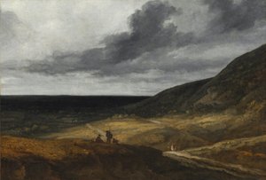 パリ近郊の風景 1840年頃 油彩・布地 作： Georges Michel