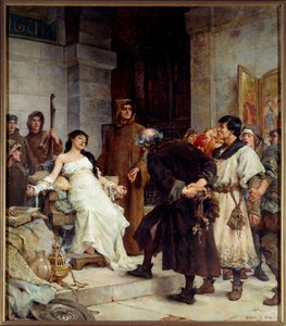 中世の汚名 絵画 ジョルジュ・モロー・ド・トゥール（1848-1901） 1885年 日。2,6x3 m ナント美術工芸博物館