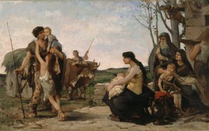 2区役場の結婚会館のスケッチ：家族 作： Georges Moreau de Tours