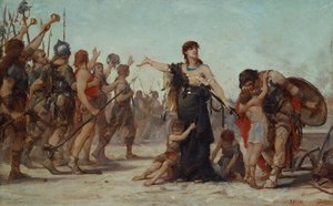 祖国への犠牲、1879 作： Georges Moreau de Tours