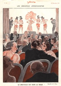 O show no corredor, ilustração de 