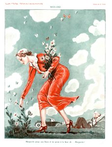 週末、「La Vie Parisienne」のイラスト 作： Georges Pavis