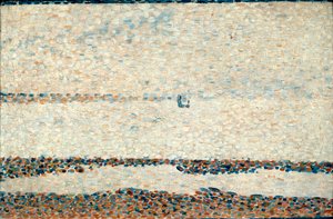 Gravelinesのビーチ、1890 作： Georges Pierre Seurat