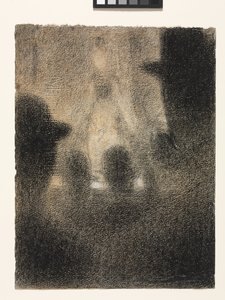 カフェコンサート、1887-88 作： Georges Pierre Seurat