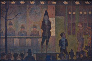 Circus Sideshow Parade de cirque、1887-88。 作： Georges Pierre Seurat