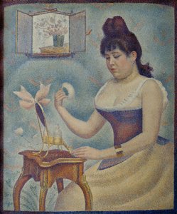 パウダーを塗る若い女性 パウダーを塗る若い女性、1889～1890年。