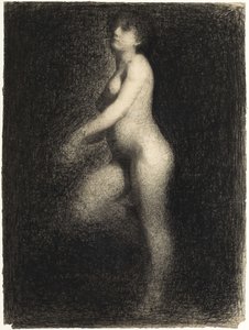 ヌード、1881～1882年頃。 作： Georges Pierre Seurat