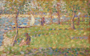 La Grande Jatte の習作、18841885。 作： Georges Pierre Seurat