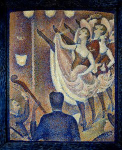 1830年頃、モンパルナスでフランスのカンカンと同時期に登場した、スキャンダルを踊るダンスフォーム「チャフートDanceuses de chahut」の習作。ジョルジュ・スーラ（1859-1891）の絵画 1889年 バッファローAlbright Knox Art Gallery - Le Chahutのための習作。ダ 作： Georges Pierre Seurat
