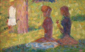 La Grande Jatte の図の習作、18841885。 作： Georges Pierre Seurat