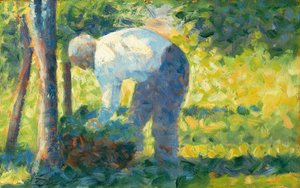 庭師、1882年から83年。 作： Georges Pierre Seurat