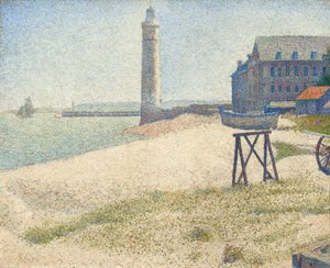 オンフルールの灯台、1886 年。 作： Georges Pierre Seurat