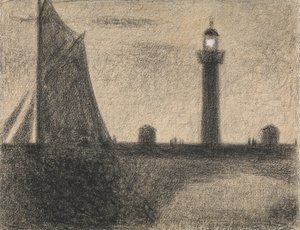 オンフルールの灯台、1886年。