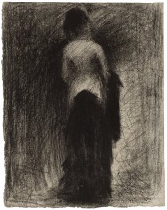 プロムナード、1882年 作： Georges Pierre Seurat