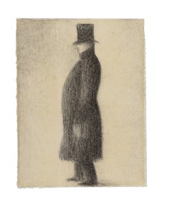 シルクハット、1883年頃 作： Georges Pierre Seurat