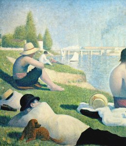 アニエールの入浴者、1884年の詳細2136 作： Georges Seurat